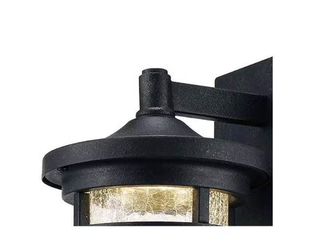 Home Decorators Westbury 8.5 in. Aged Iron LED Outdoor Wall Light w/ Clear Glass