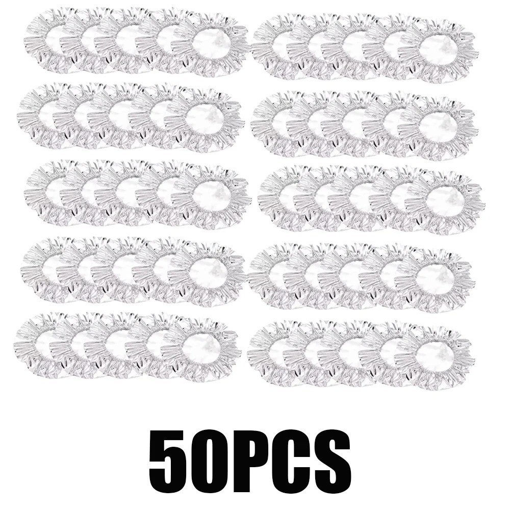 Reusable Aluminum Foil Bowl Covers 10-60PCS Heat Insulation Food Cover Lids
