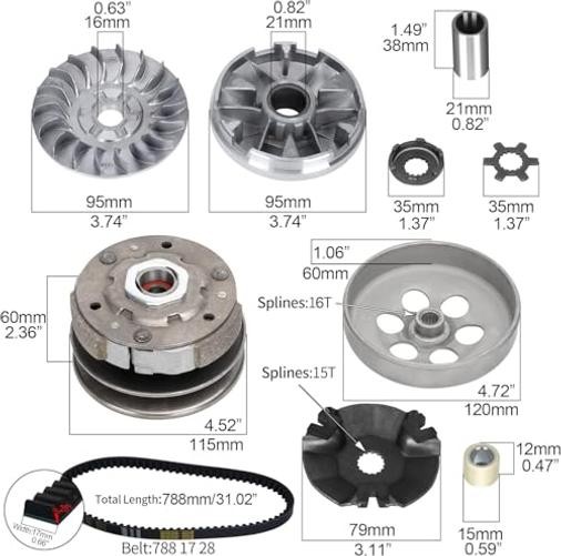 Transmission Rebuild Kit – Replacement Clutch Kit for 90CC Quad Bike |