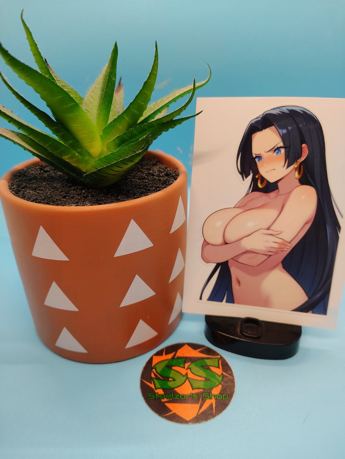 (4.5 Inches) One Piece – Boa Hancock (Oppai #3) – Water-Resistant Vinyl Sticker
