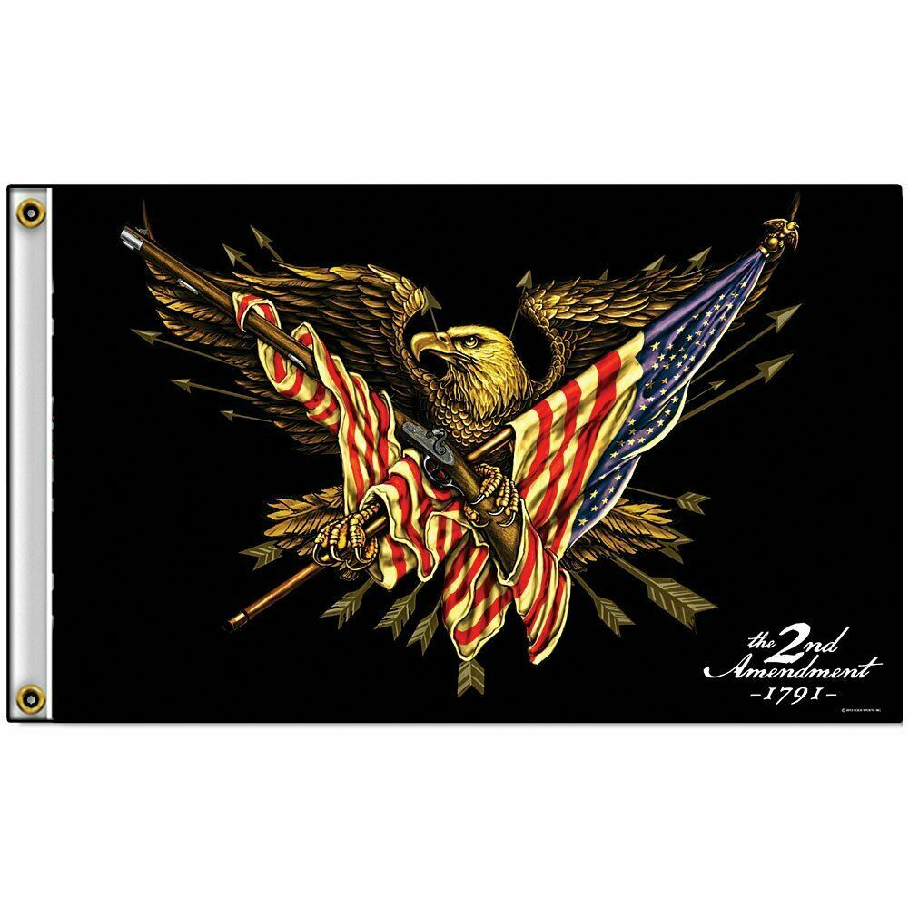 2nd Amendment FLAG 3×5 Eagle USA Shall Not Infringe Firearm Banner America 1791