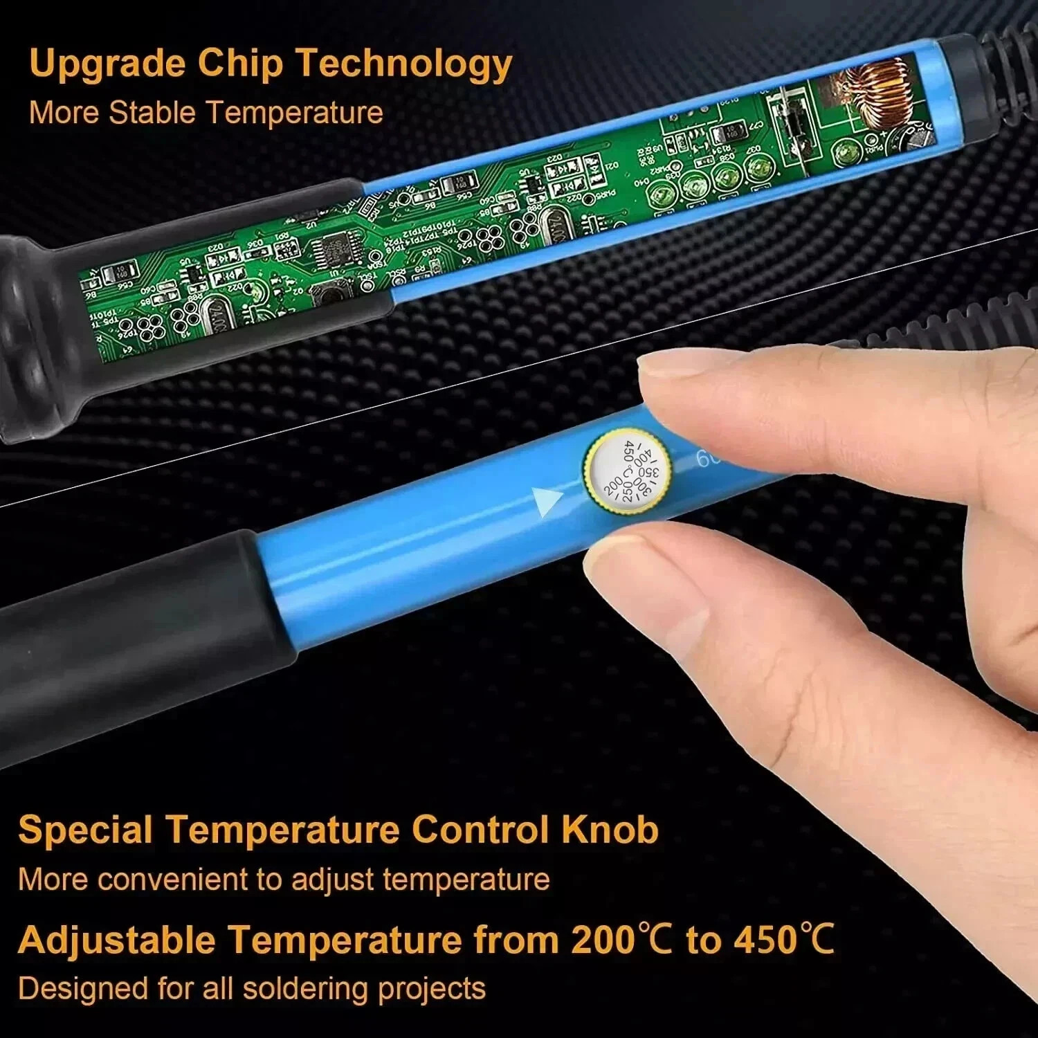 90W Digital Electric Soldering Iron Kit Tempe Adjustable Welding Tool Solder Gun