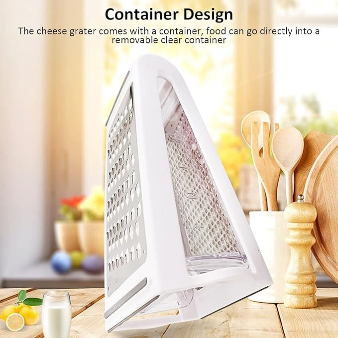 1PC Stainless Steel Kitchen 2 Sided Cheese Grater Food Vegetable Slicer Shredder