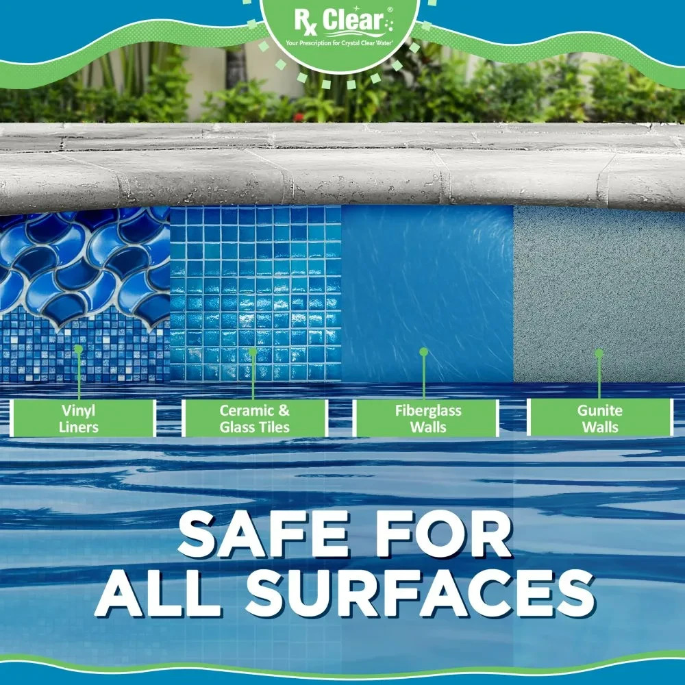 Rx Clear 3″ Dissolving Stabilized Chlorine Swimming Pool Tablets – (Choose Size)