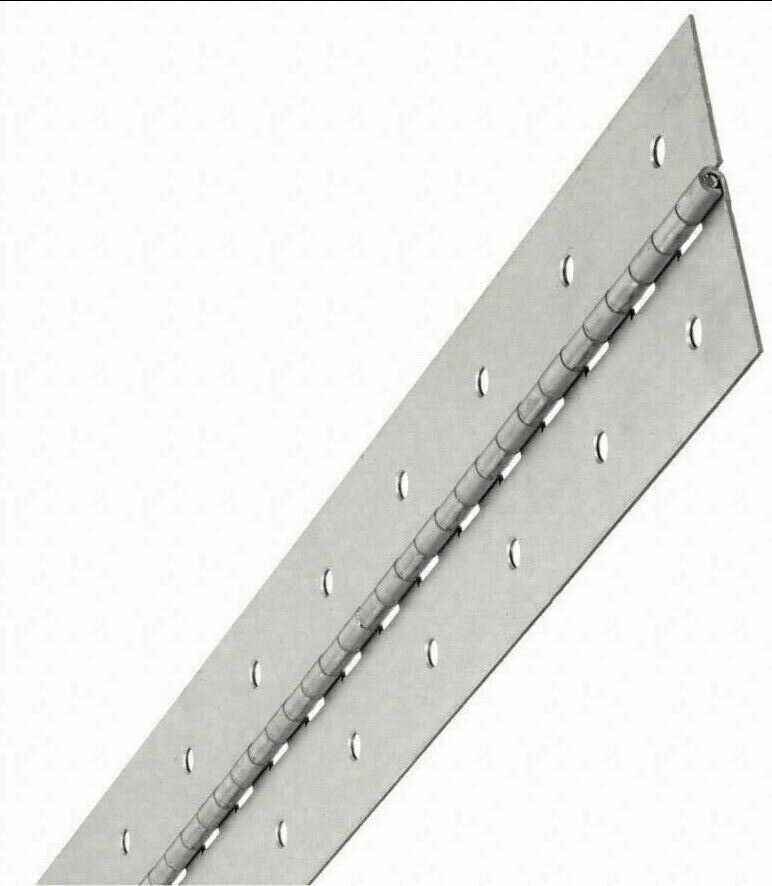 Stainless Steel Continuous Piano Hinge 1-1/4 x 4′ Full Surface Non-removable Pin