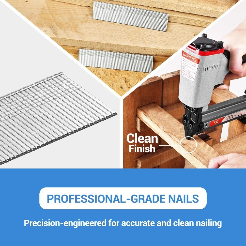 18 Gauge Brad Nails 1-1/4 Inch Galvanized Finishing Nails for Pneumatic Electric