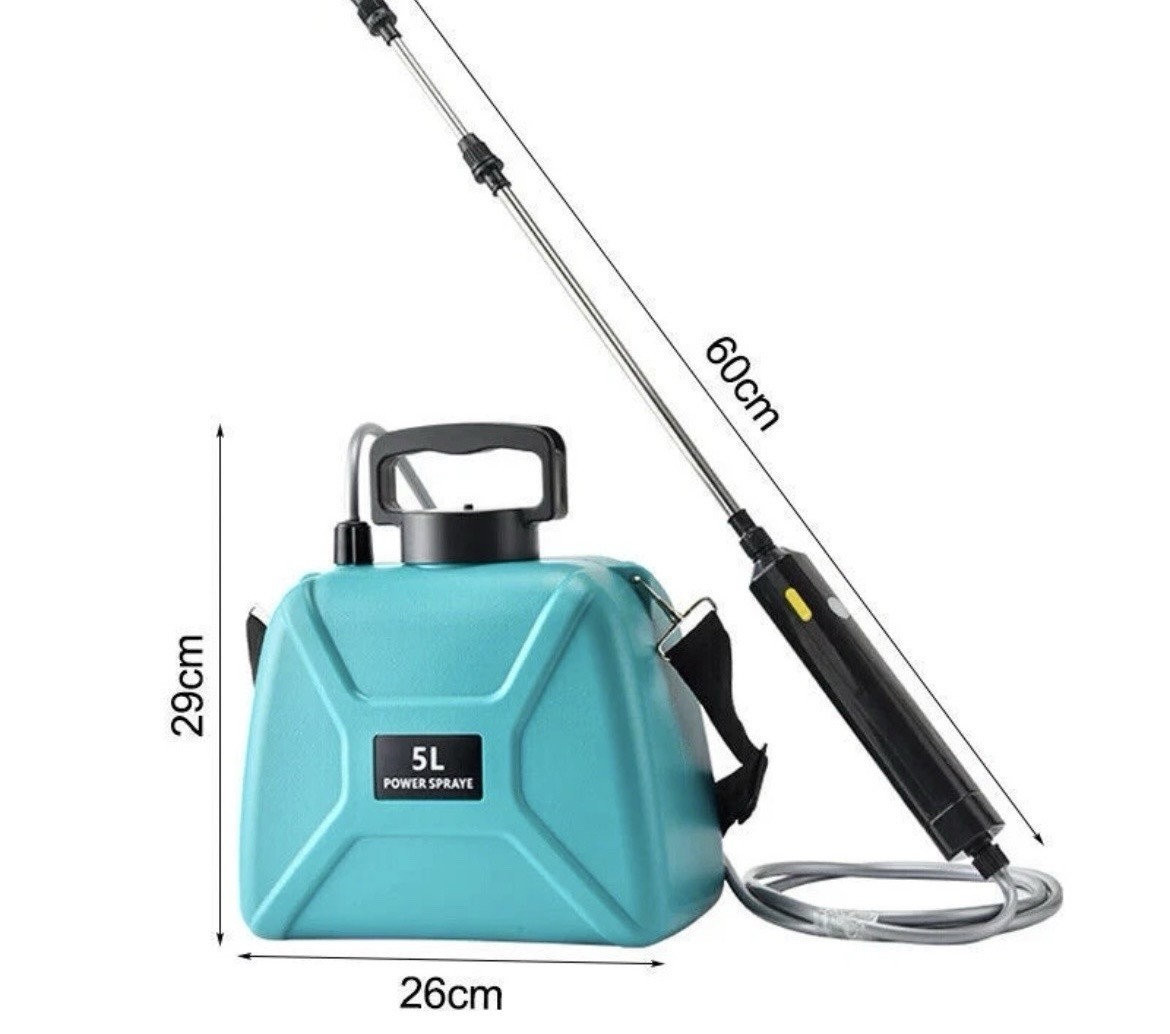 5L Electric Power Sprayer | Telescopic Wand, USB-C Charging (1 Nozzle)