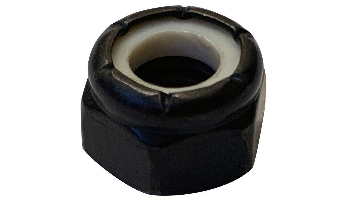 08NS188B #8-32 NM Nylon Insert Hex Lock Nut 18 8 Stainless Steel Black Oxide …