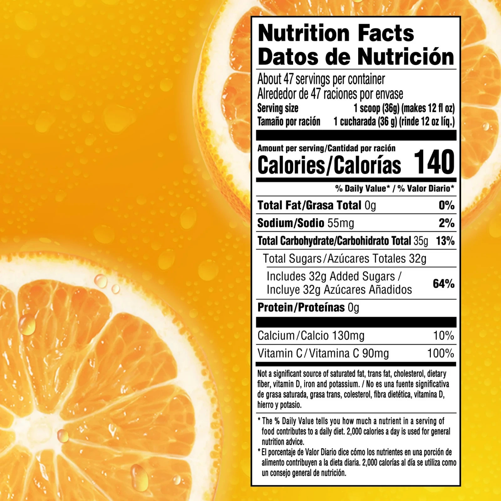 (2 pack) Tang Jumbo Orange Drink Mix with Vitamin C, 58.9 oz Canister New