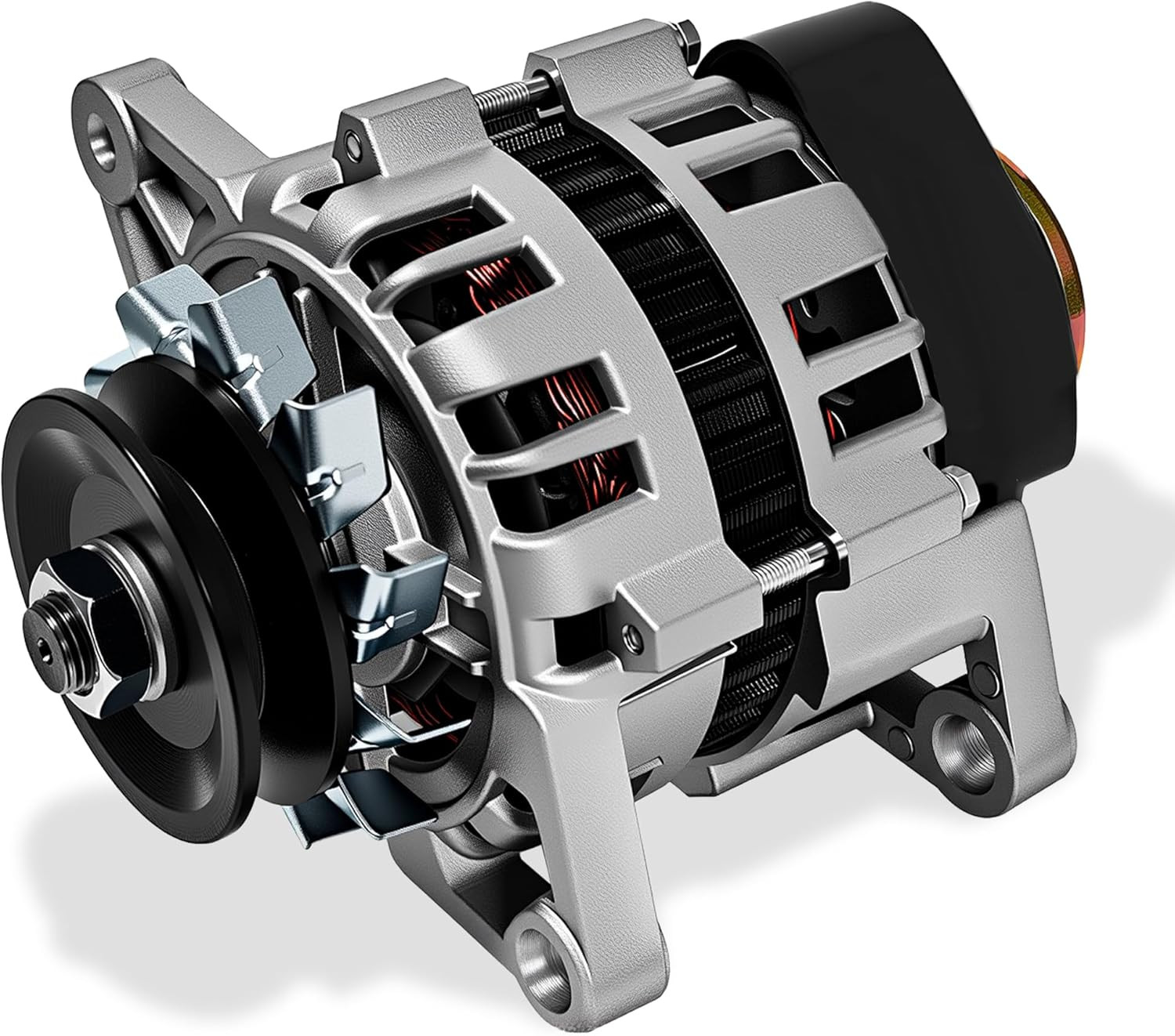 2000W Permanent Magnet Generator, 4000RPM 12V Low Rpm Alternator, Two Wheel Perm