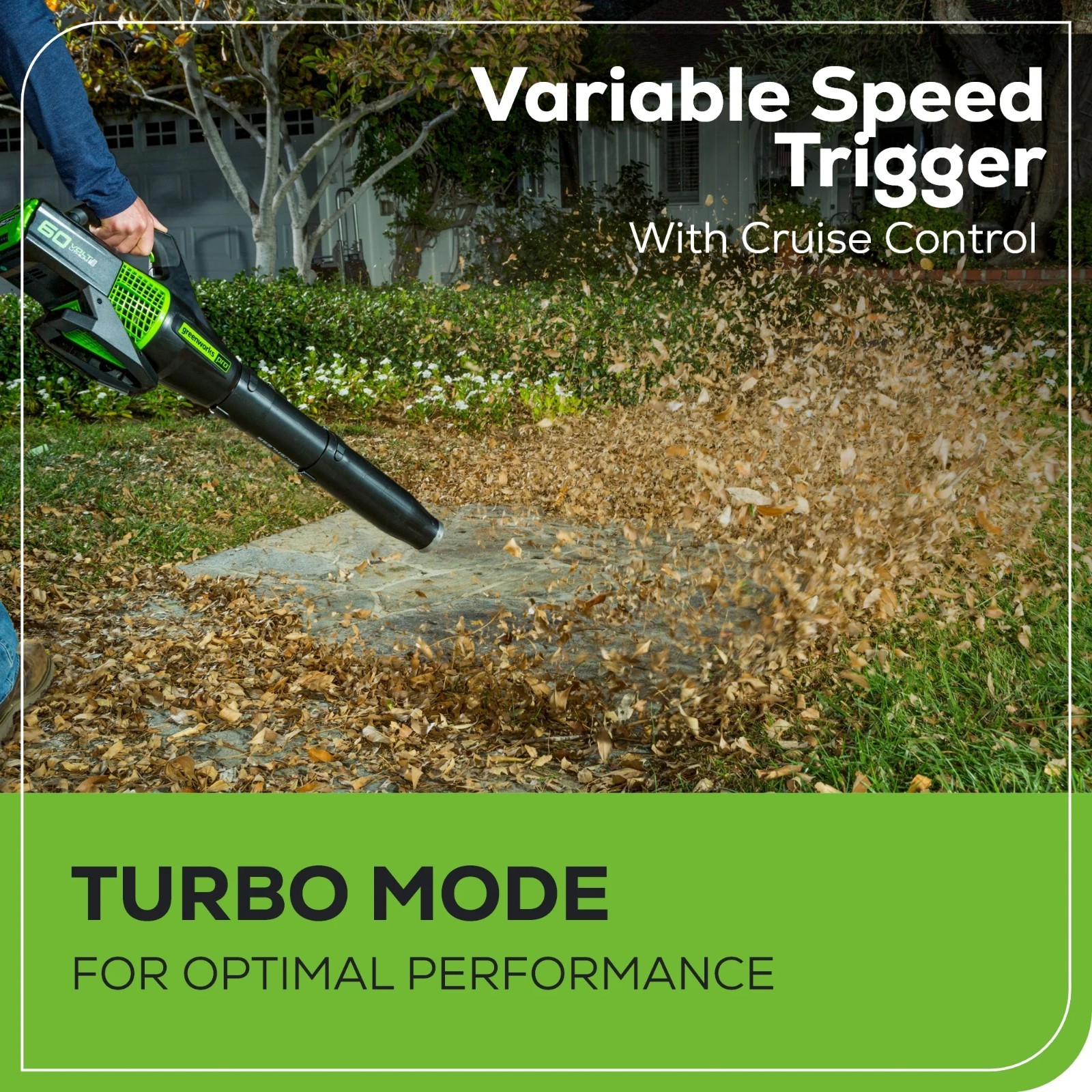 Greenworks 60V 13″ String Trimmer & 540 CFM Leaf Blower w/ 4A Battery & Charger