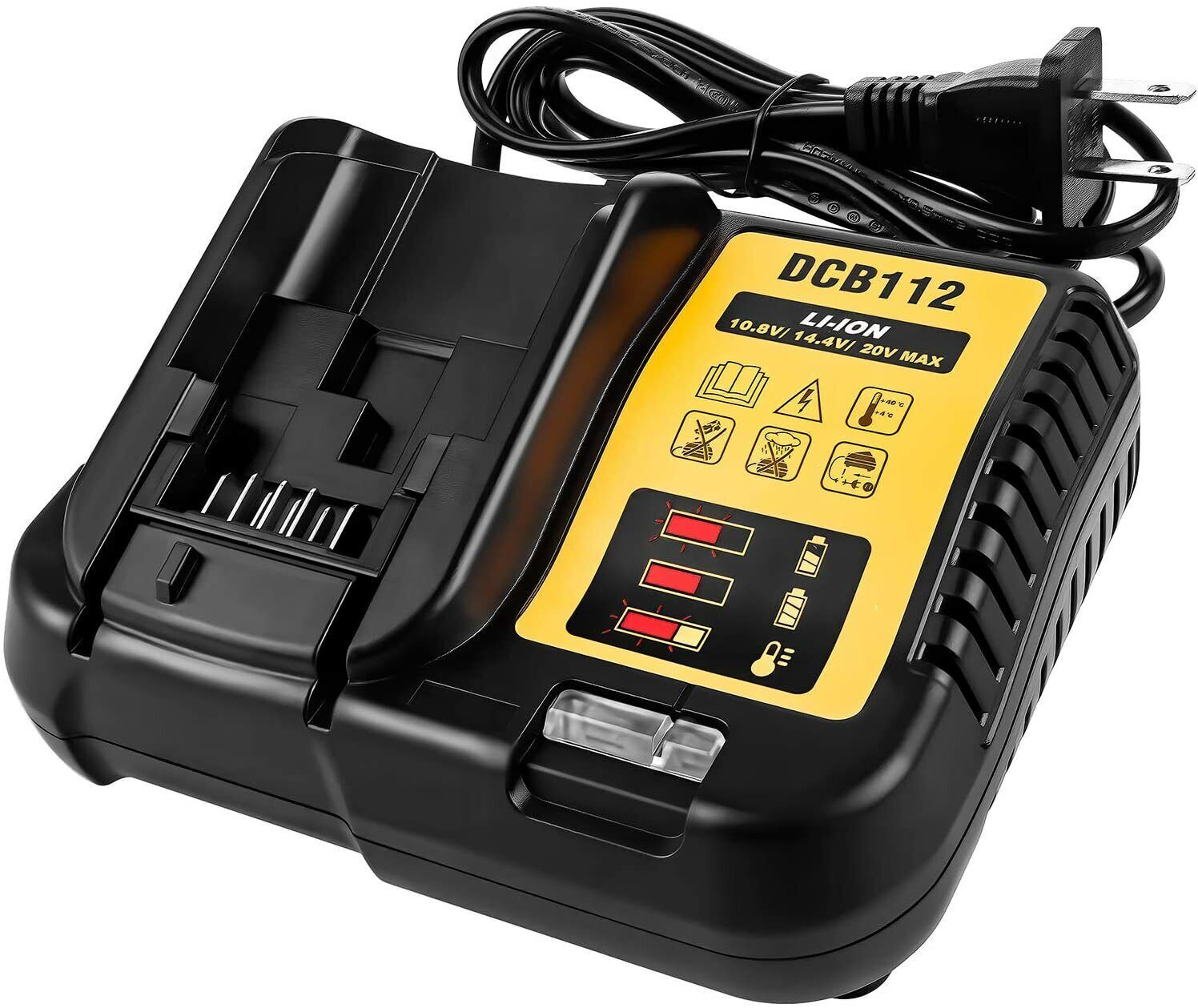 12V 3.0Ah 12Volt XR Lithium-Ion For Dewalt Battery /Charger DCB127 DCB120 DCB101