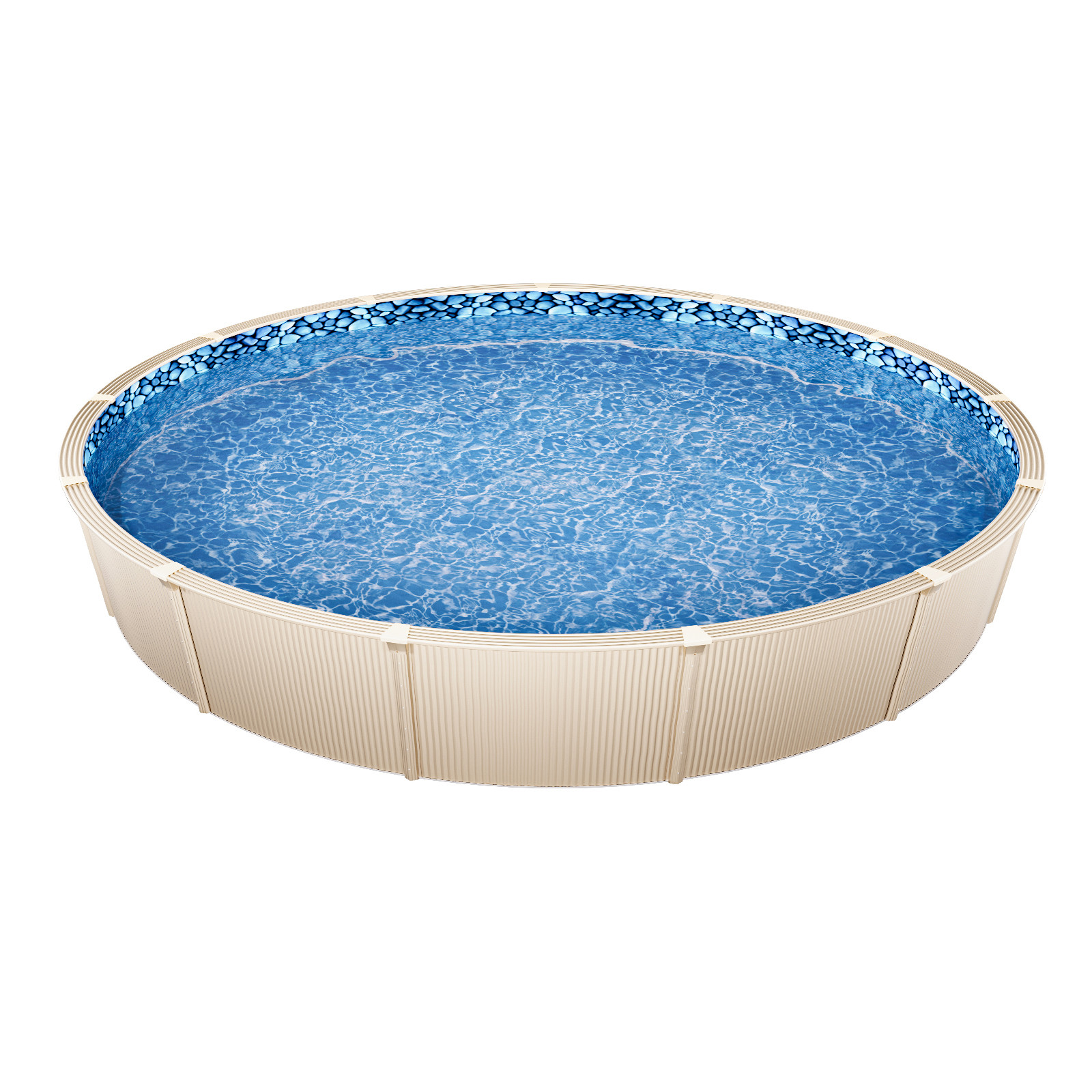 Round Pool Liner 24ft Overlap Style Pool Liner 54in Wall Height Durable