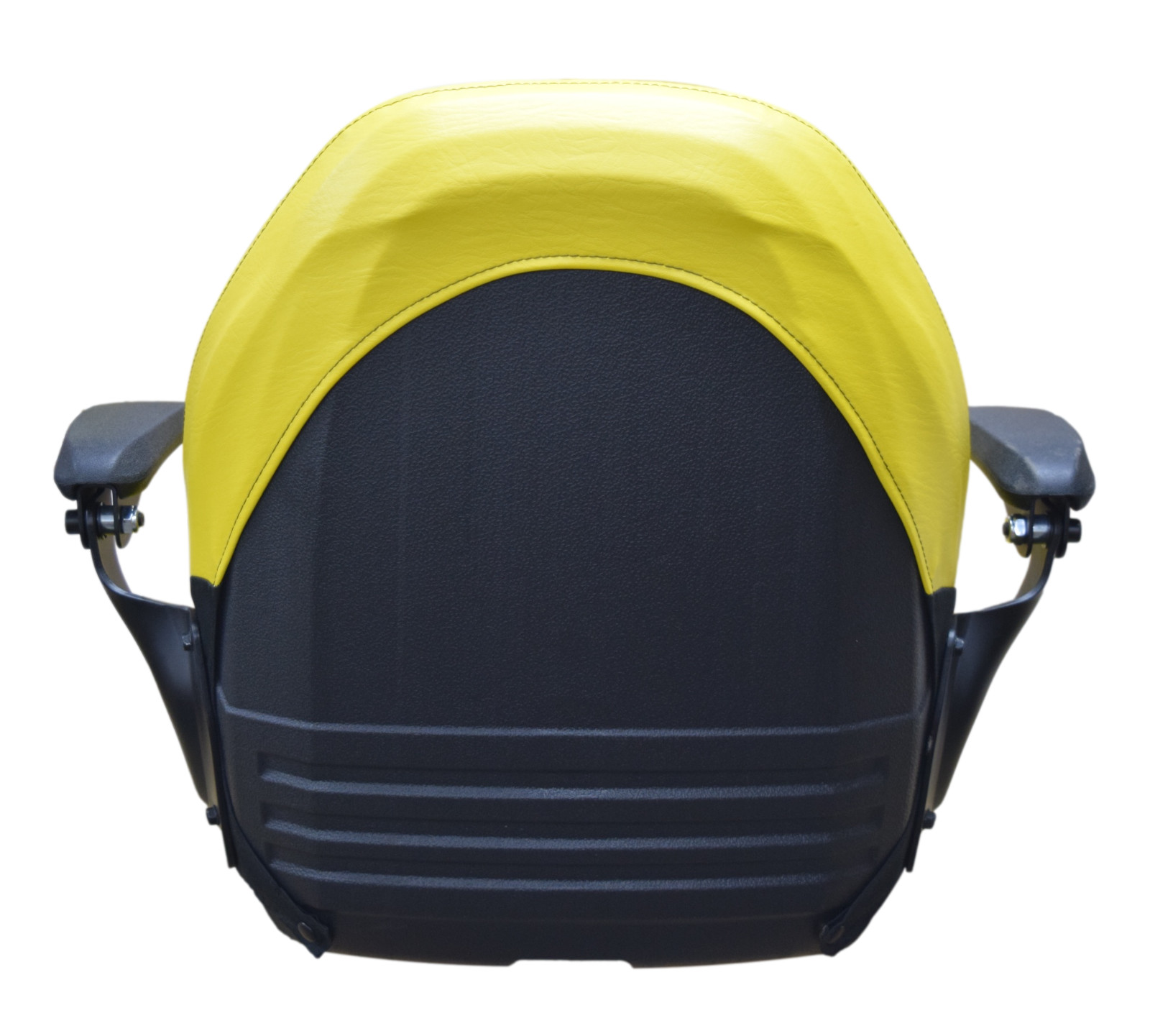 John Deere High Back Lawn Mower Compact Tractor Seat With Armrests Yellow