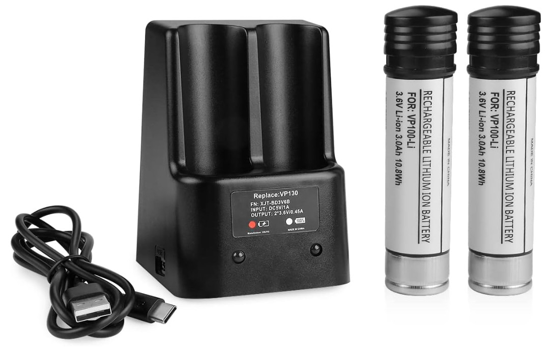 2 Pack Li-ion 3.6V Battery for Black Decker Versapak VP100 VP100C VP105 VP105C