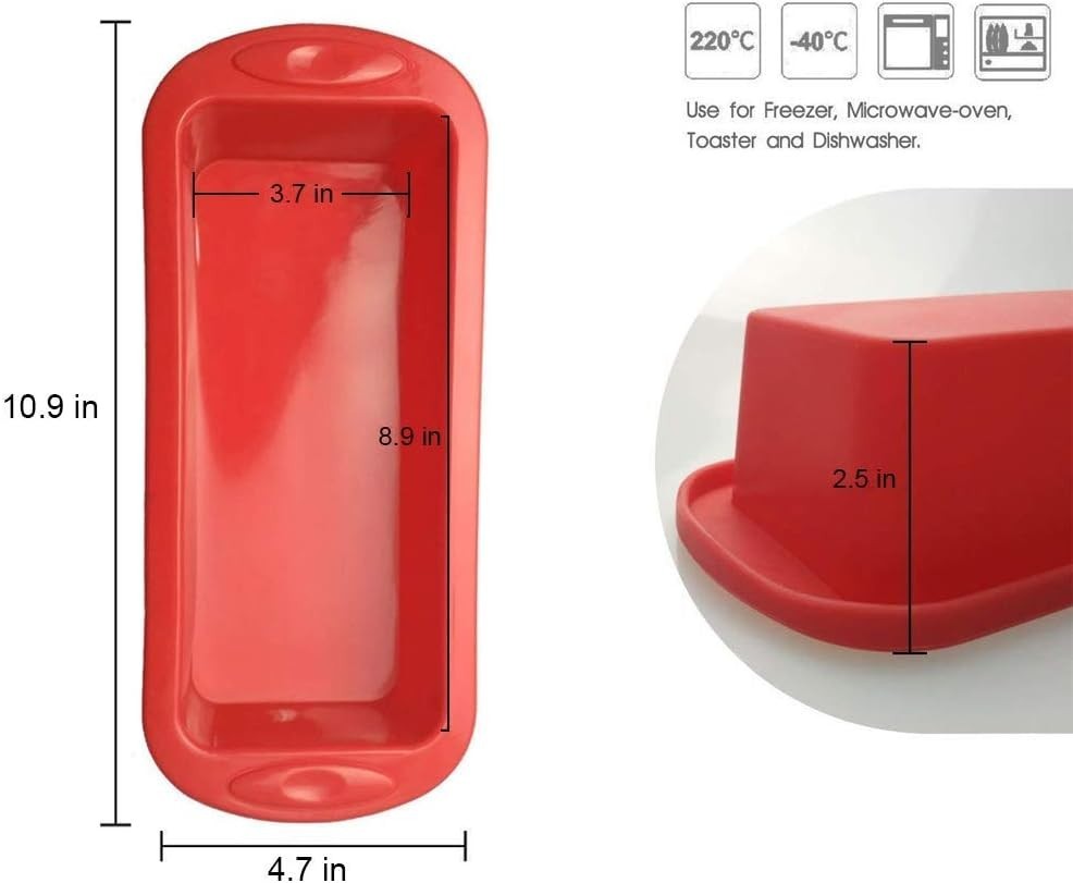 Large Capacity Nonstick Silicone Baking Pans – Set of 2 for All Your Needs