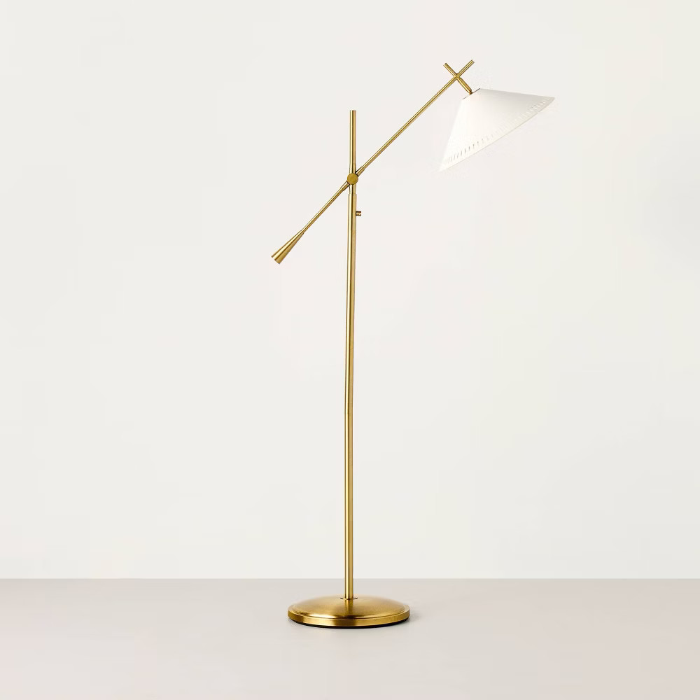 Sour Cream/Brass Hinge Floor Lamp – Hearth & Hand with Magnolia