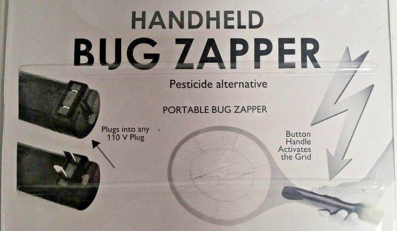 Rechargeable Electric Mosquito Fly Swatter Zapper Pest Insect Tennis Racket NEW