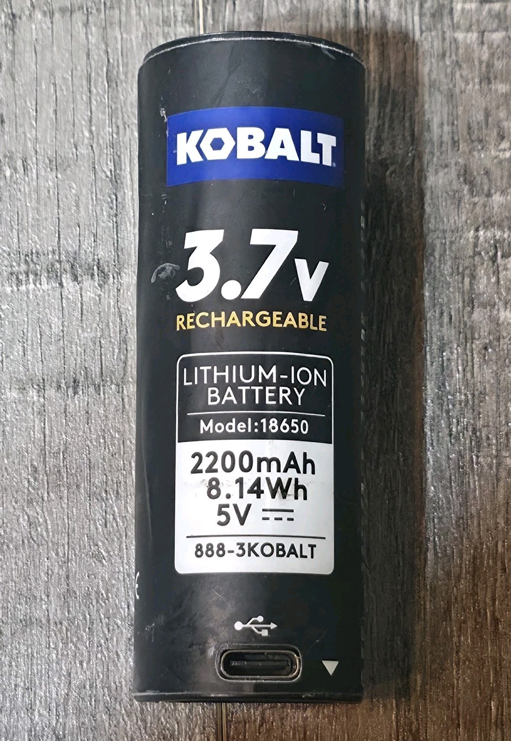 Kobalt 5V 3.7V Rechargeable 2200mAh 8.14Wh KS32151 888-3KOBALT