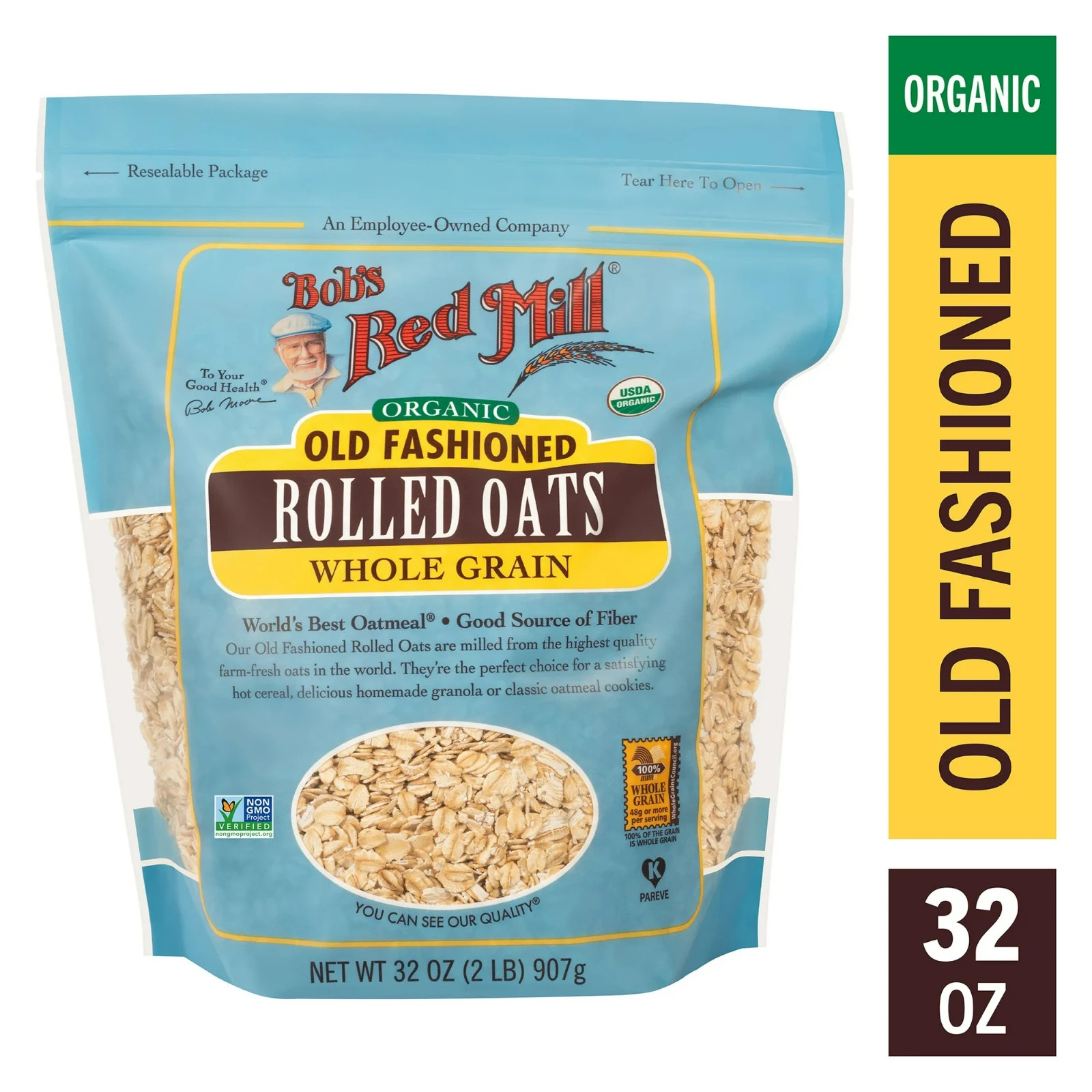 Bob’s Red Mill Old Fashioned Organic Rolled Oats 32 oz Pkg