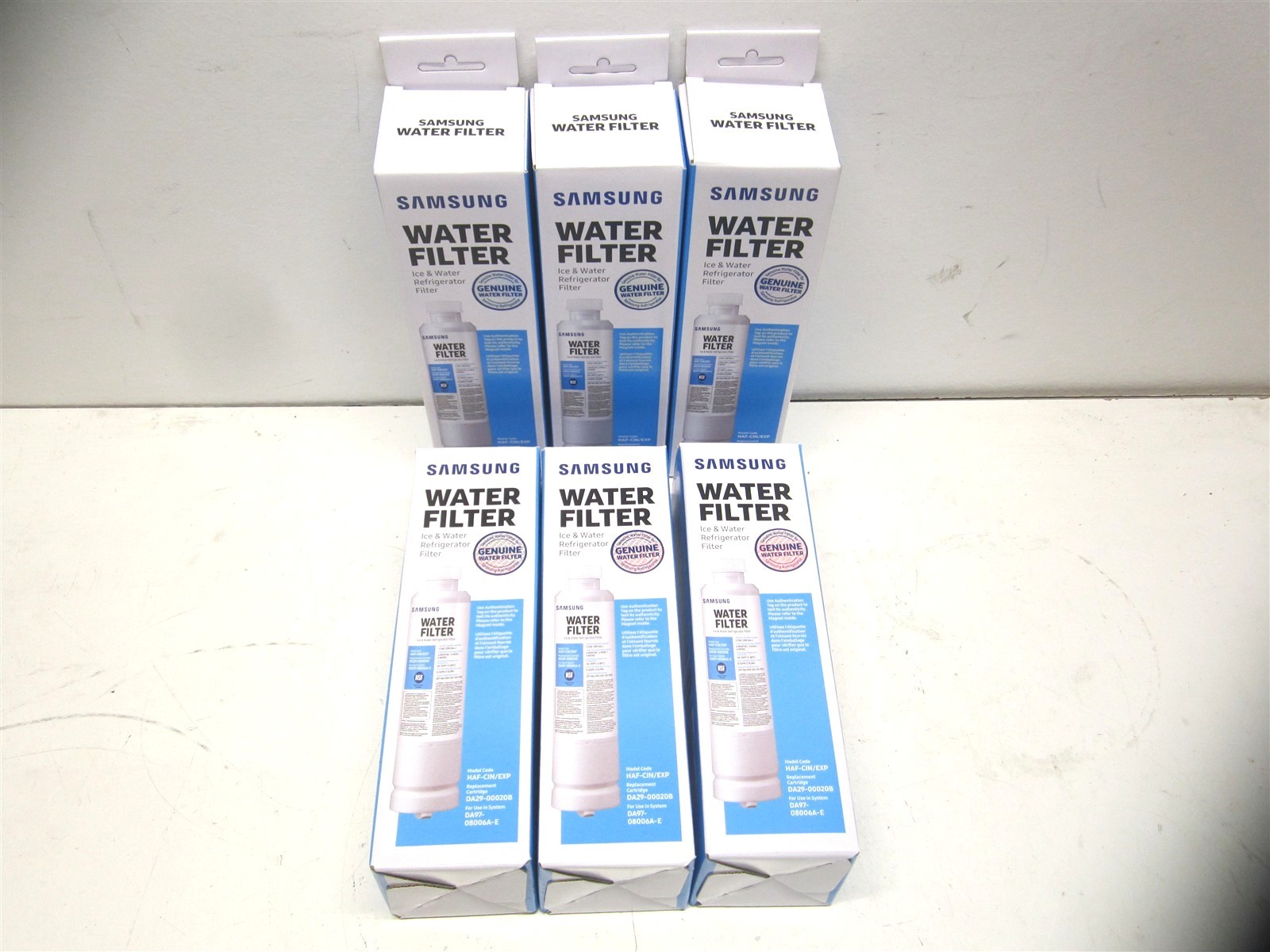Samsung DA29-00020B HAF-CIN/EXP French Door Refrigerator Water Filter – Lot of 6