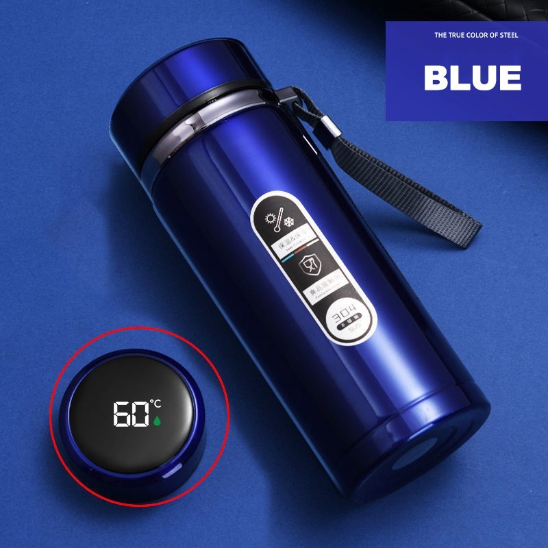 LED Temperature Display Thermos Bottle Stainless Steel Vacuum Flask Portable
