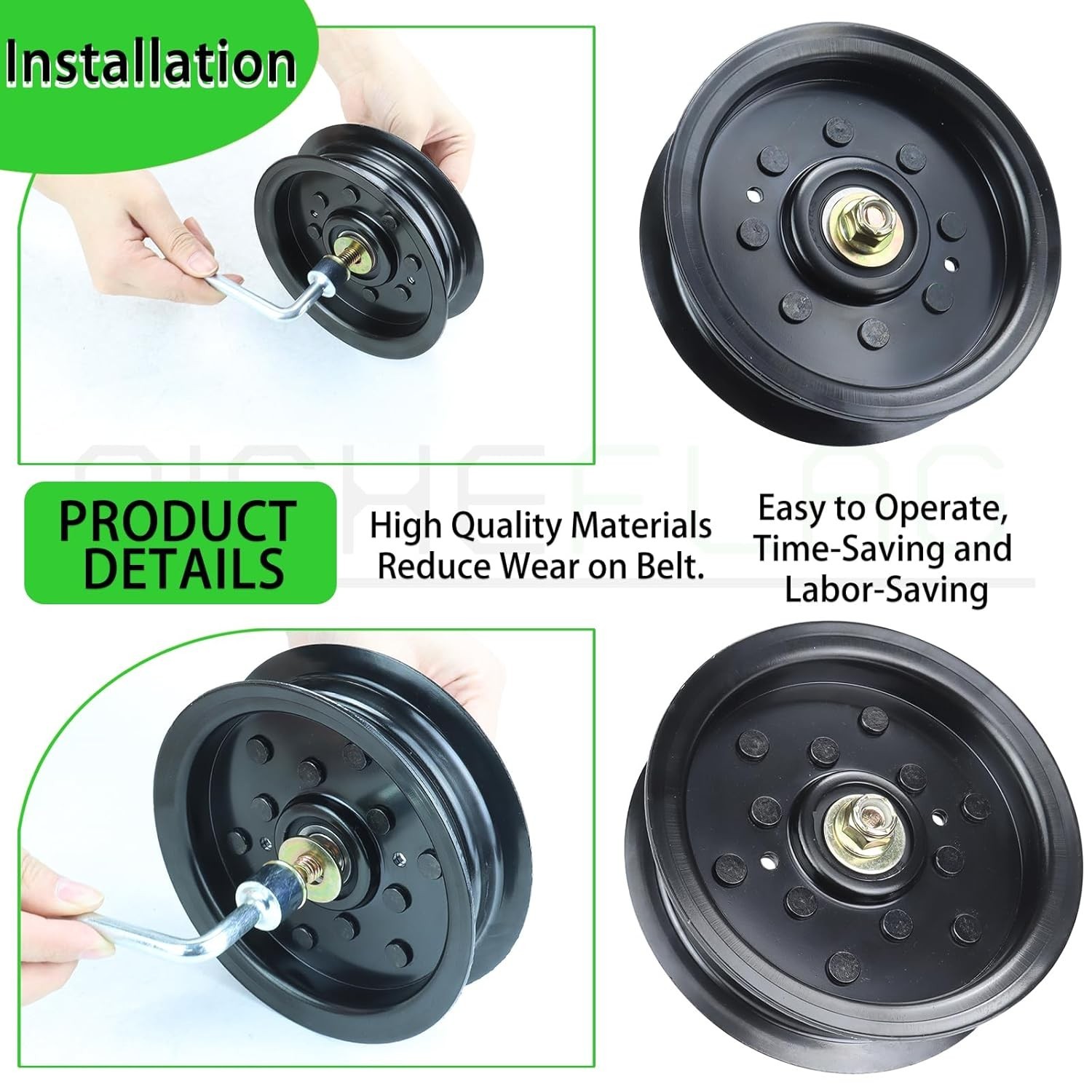 Husqvarna Idler Pulley Set Metal 5.32 in Deck Belt for Lawn Mowers Rides