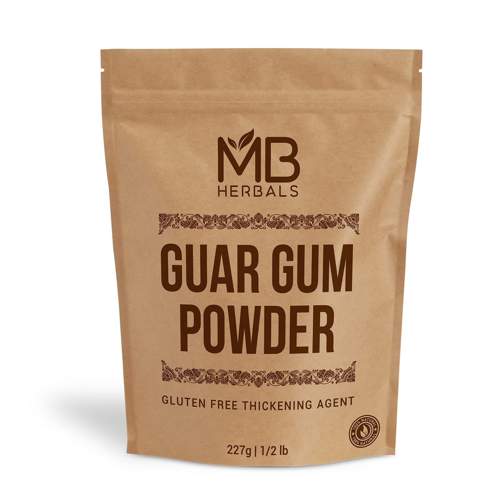 MB Herbals Guar Gum Powder 8 oz (0.5 LB / 227 Gram) | 8.01 Ounce (Pack of 1)
