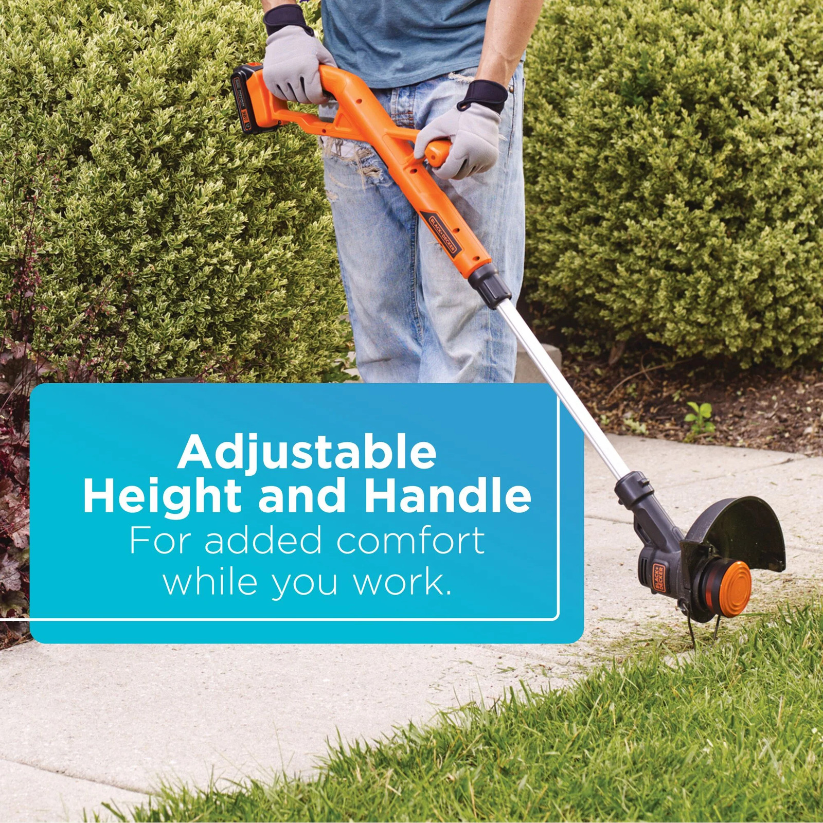 BLACK+DECKER 20V MAX* String Trimmer/Edger Kit, 10-Inch – LST201