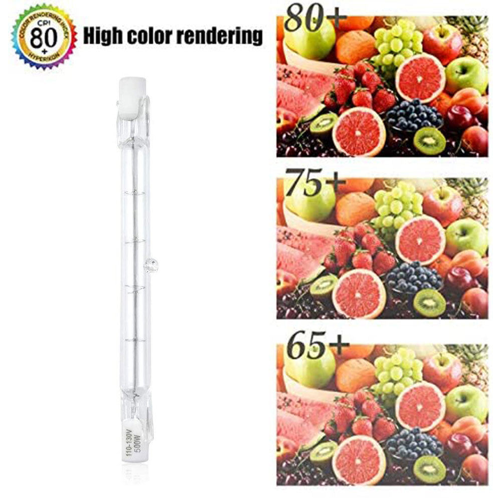 10X J Type 500W 500 watt T3 120V R7S 118mm Double Ended Bulb Light 4.65″