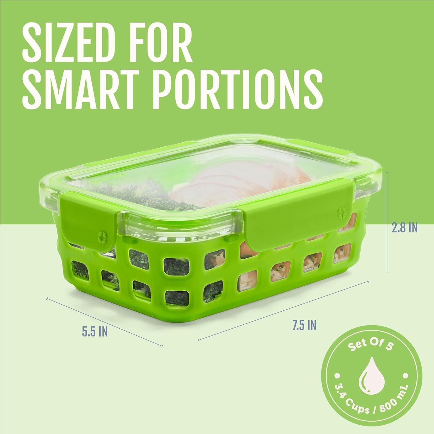 ELLO DURAGLASS 10-PIECE CONTAINER SET – NEW