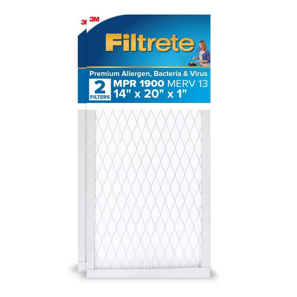 Filtrete 2pk 1900 Ultimate Allergens Bacteria and Virus