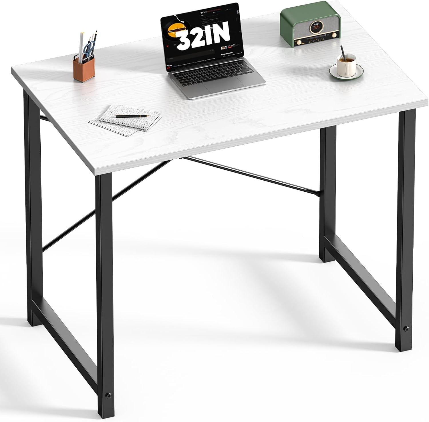 31-63″ Modern Office Computer Desk Writing Work Study Table with Storage Bag