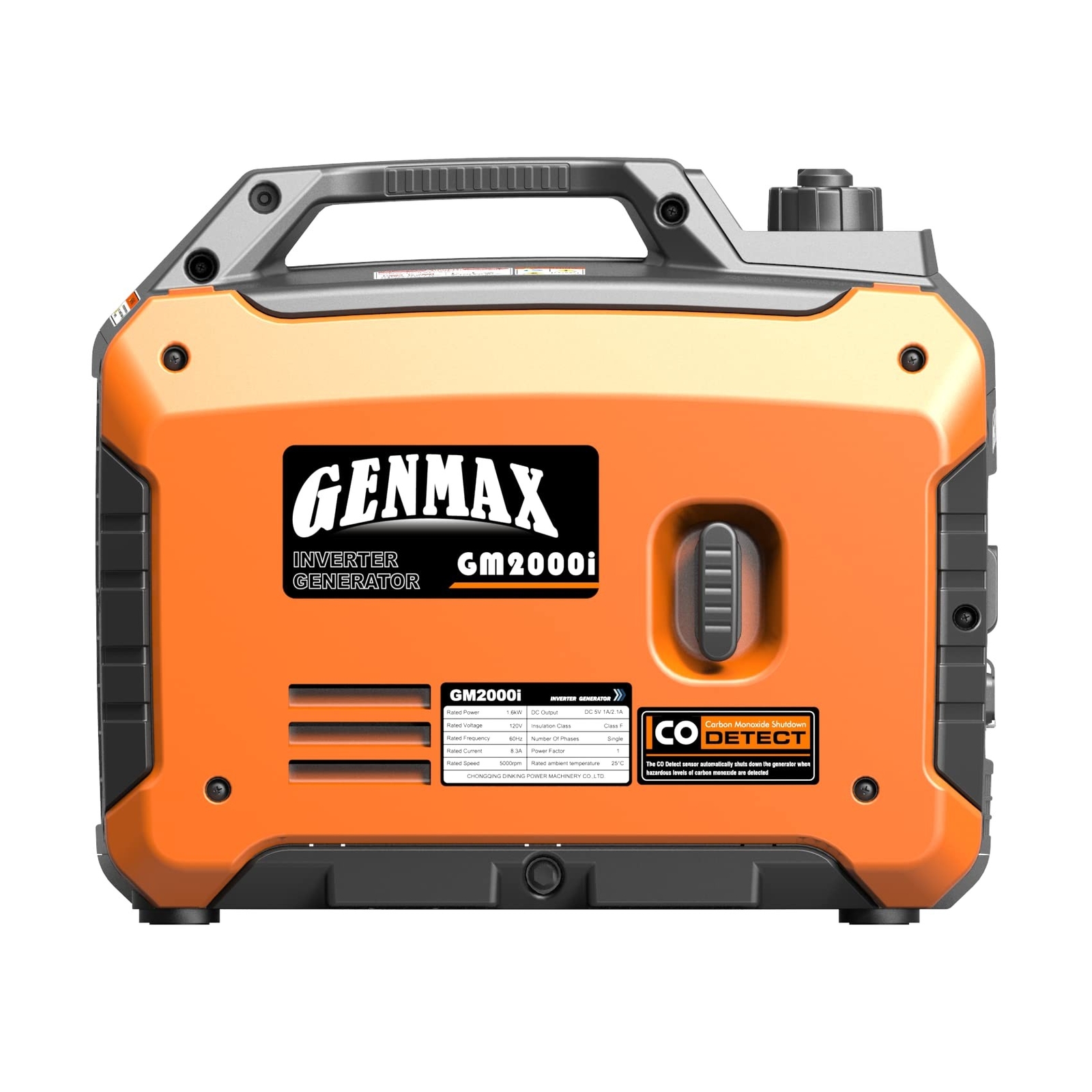 GENMAX Portable Inverter Generator, 2000W Ultra Quiet Gas Engine, EPA Compliant