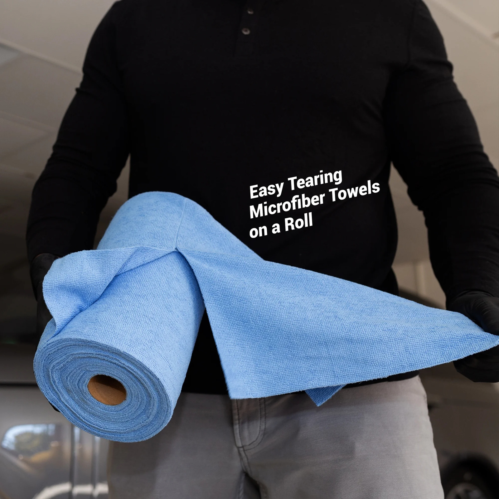 Tear N Clean Reusable Easy-Tear Microfiber Towels, 12In. X 12In., 100 Pack