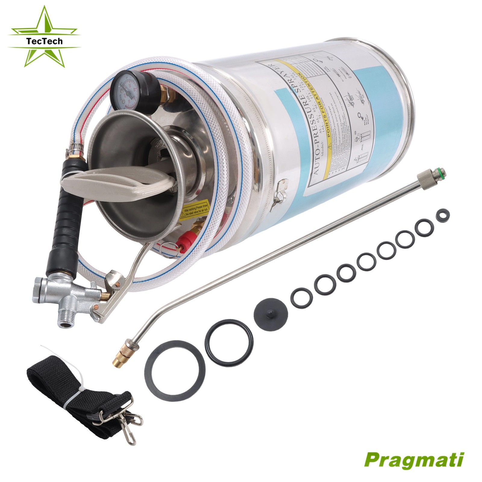 Stainless Steel Sprayer 1.5 Gallon Hand Pump sprayer Lawn and Garden Cleaning