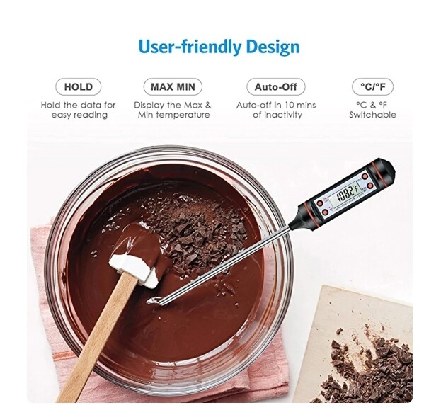 Instant Read Digital Meat Thermometer BBQ Grill Smoker For Kitchen Food Cooking