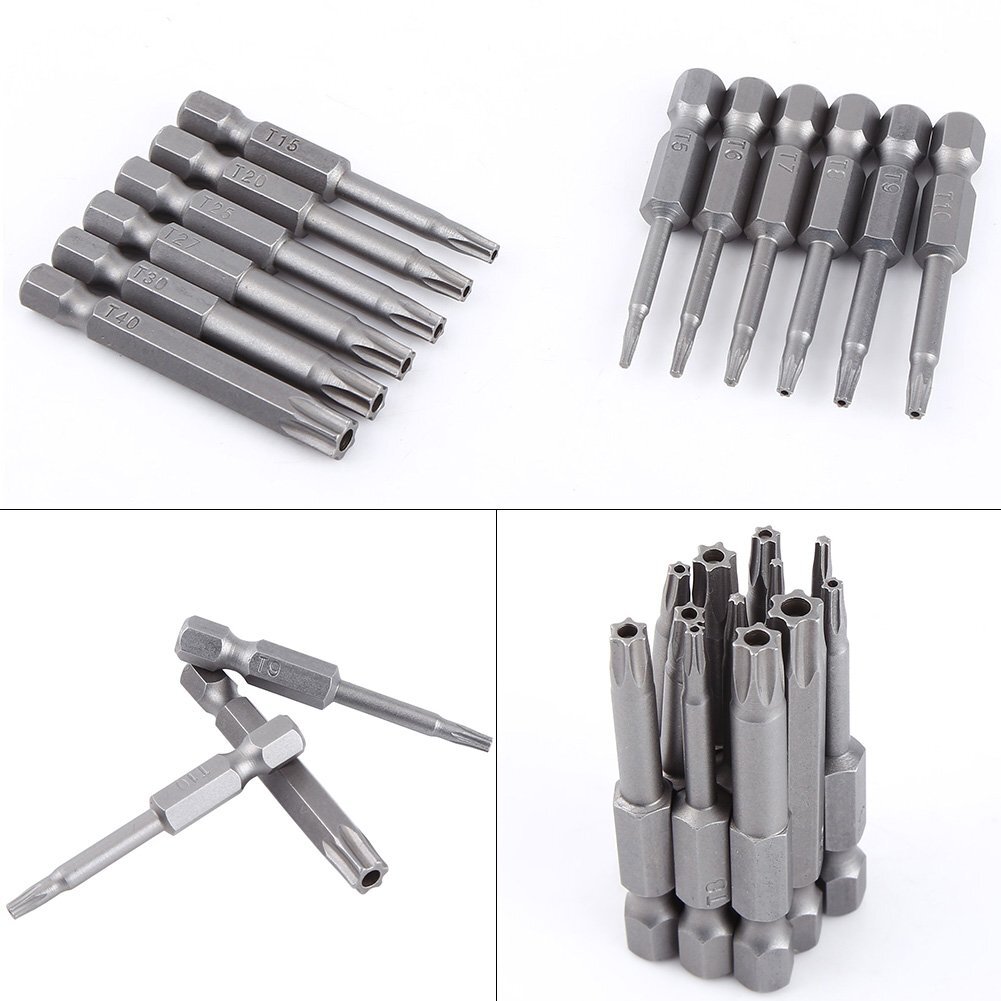 Security Torx Bit Set +Hex Key Allen Bit Set-For Power Drill & Impact Driver Lot
