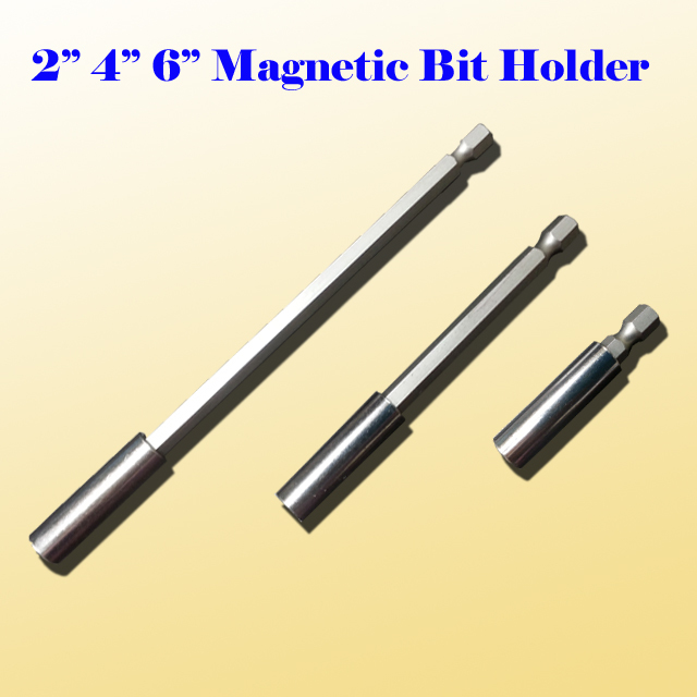 3x Magnetic Bit Extension Holder 2″/4″/6″ Quick Change 1/4″ Hex Shank