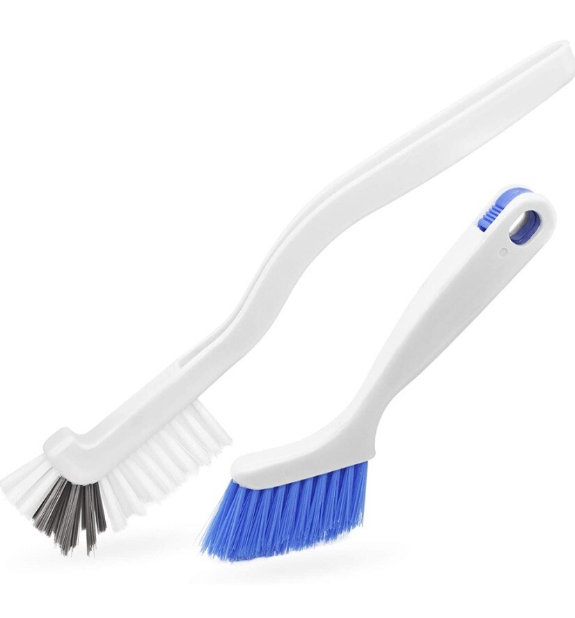 🌟2-Pack Kitchen Scrub Brush Set For Bottles, Dishes, Window, Grout Edges Corner