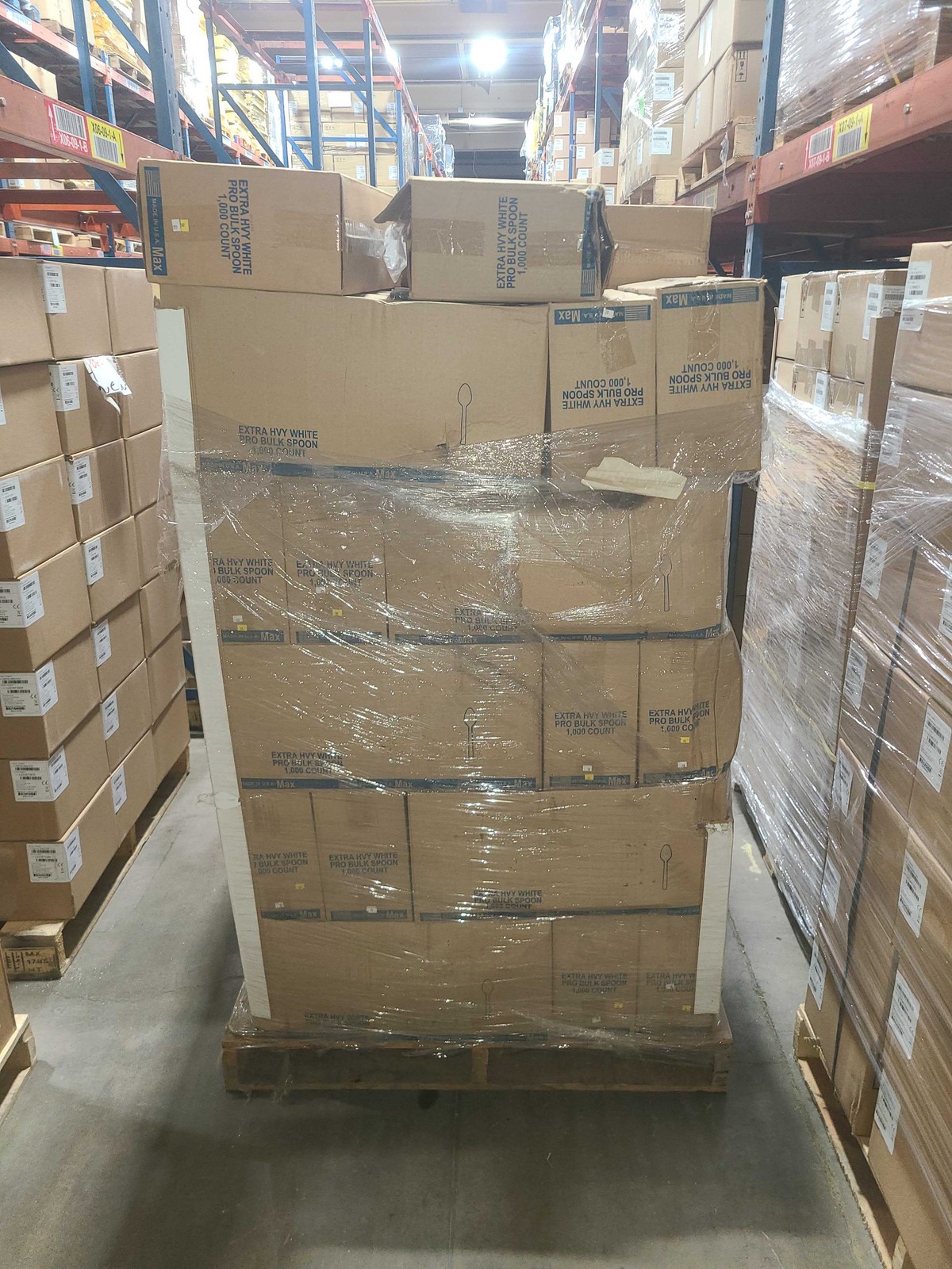 1000 Extra Heavy White Plastic Spoons Bulk Case Disposable Cutlery Made in USA