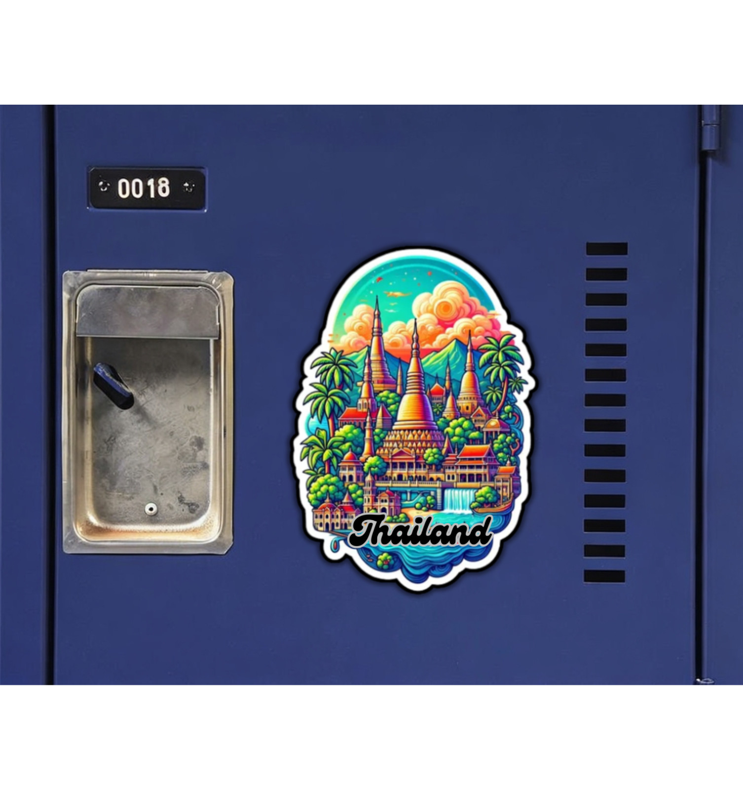 Thailand Fridge Magnet or Laptop Sticker