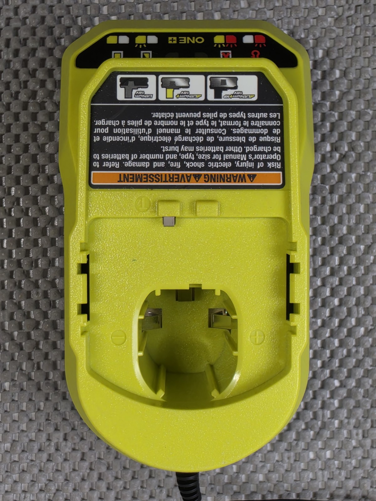 Ryobi PCG002 18V ONE+ Lithium-Ion Charger with Genuine Ryobi PBP005 4Ah Battery