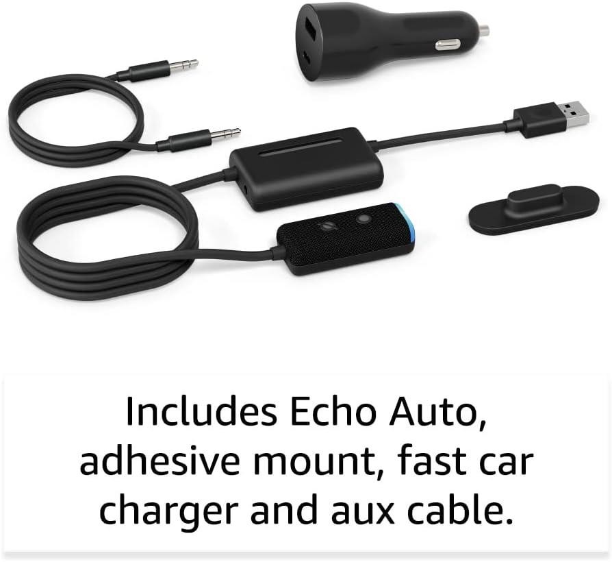 Amazon Echo Auto In Car Smart Speaker With Alexa – Black