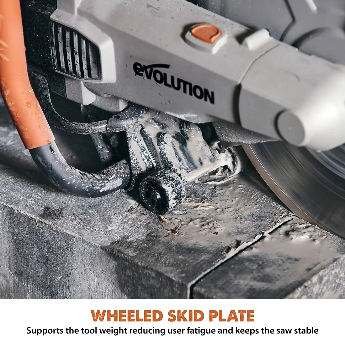 Evolution R14DCT | 14 in. | Electric Concrete Cut-Off Saw | Disc Cutter | Water
