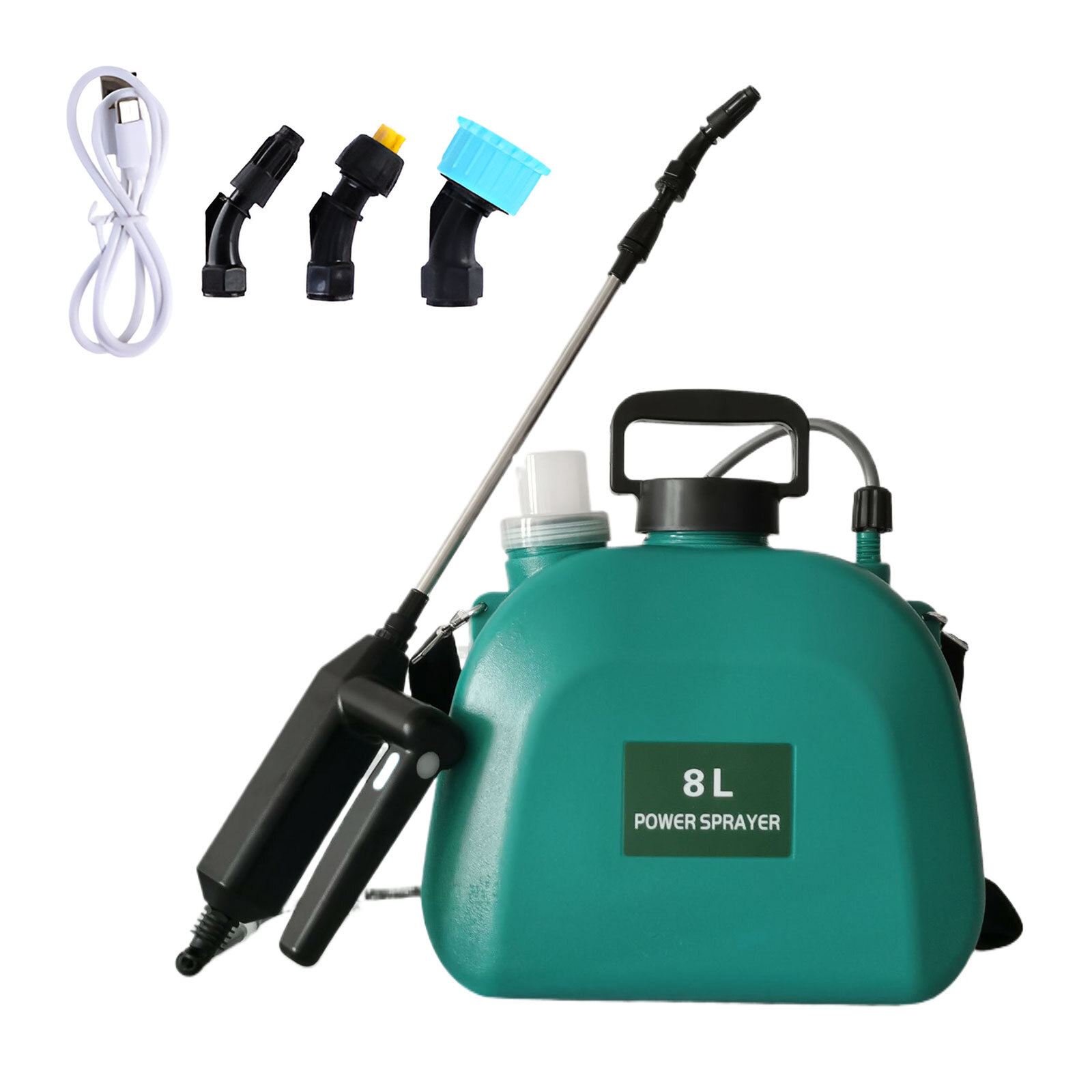 1.3/2 Gallon Battery Powered Sprayer Electric Garden Sprayer Retractable Wand
