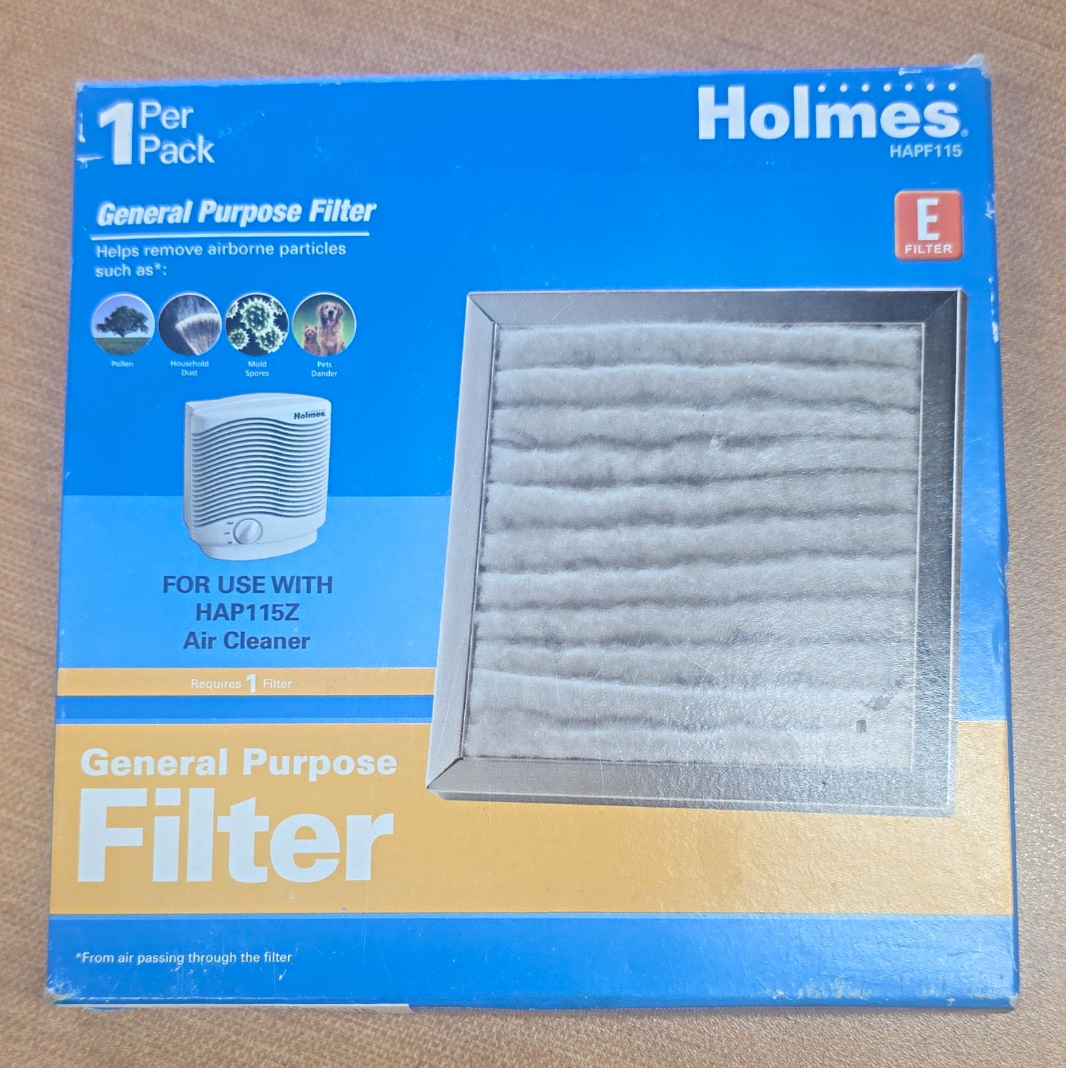 Holmes HAPF115 HEPA-Type Air Purifier Filter MERV 13 Synthetic Media 1 Pack