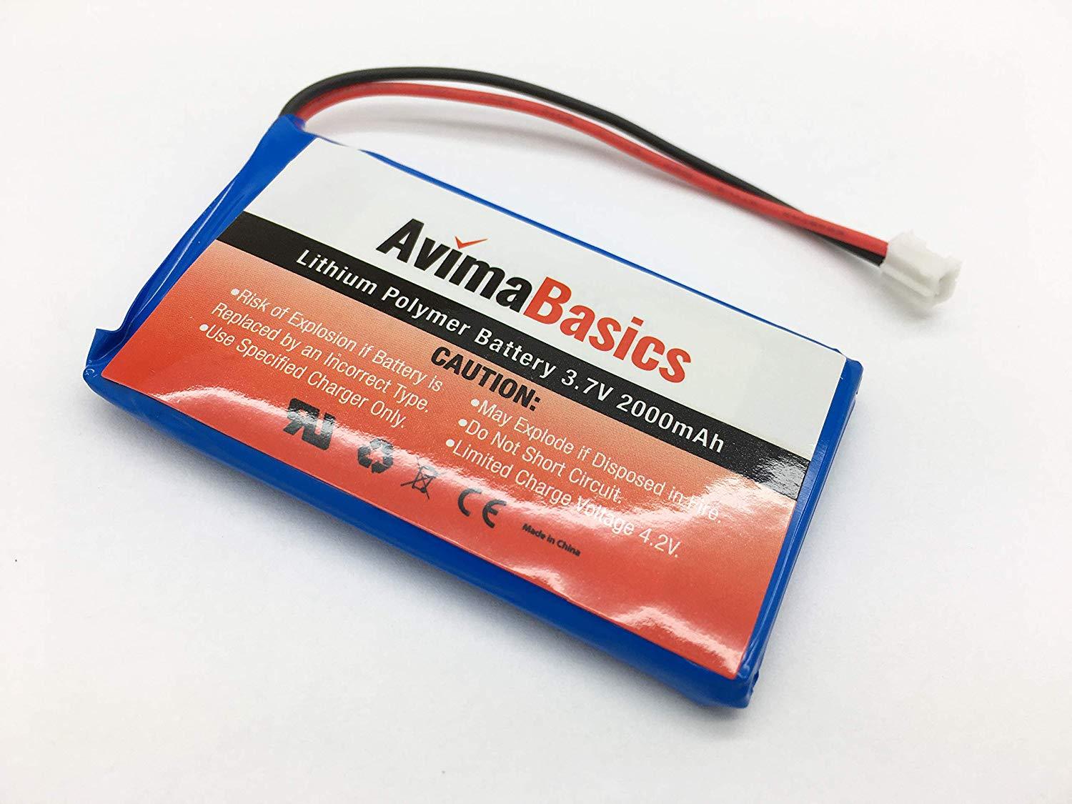 Premium Rechargeable Battery – AvimaBasics – Lithium Ion Battery 3.7v 2000mAh