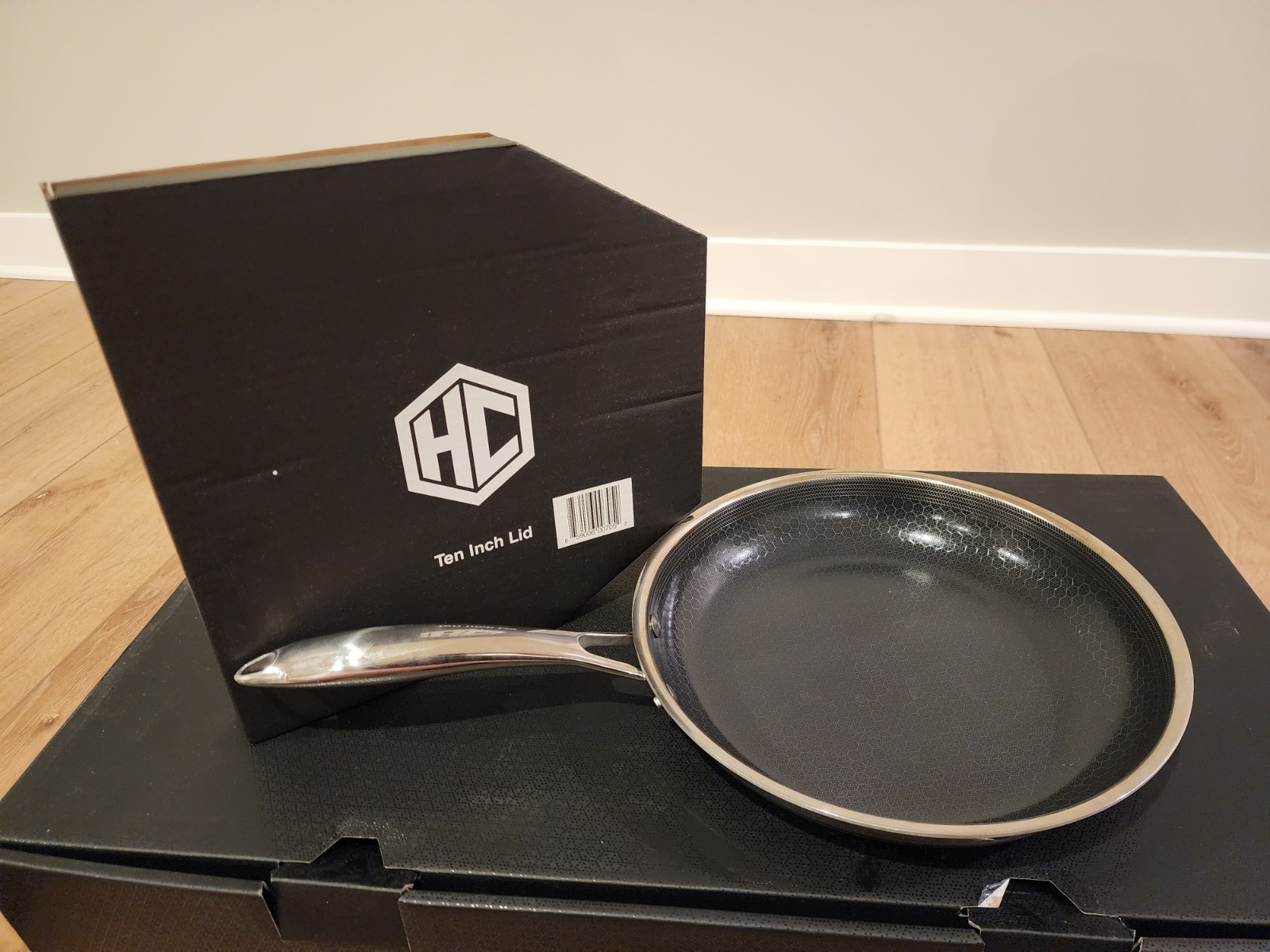 HexClad Hybrid 7-Piece Cookware Fry Pan Set 8” 10” 12” Inch W/ Lids & 12” Wok