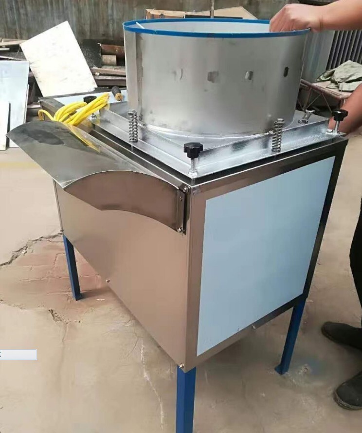 220V Commercial Auto Garlic Separator Peeler 1000KG/h Cylinder Pipe Fan